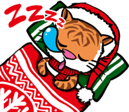 Christmas Edition Santa Tiger & friends sticker #8814495