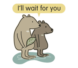 Bears in the forest sticker #8814794