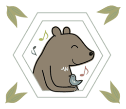 Bears in the forest sticker #8814805