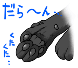 Black cat paw sticker #8815034