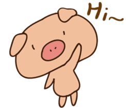 Buji the pig sticker #8815098
