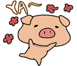Buji the pig sticker #8815100