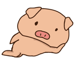 Buji the pig sticker #8815101