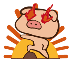 Buji the pig sticker #8815102