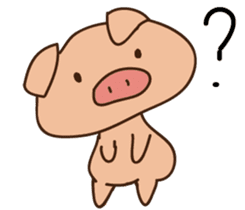 Buji the pig sticker #8815103