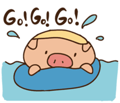 Buji the pig sticker #8815104