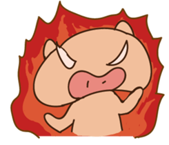 Buji the pig sticker #8815105