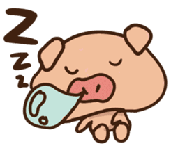 Buji the pig sticker #8815107
