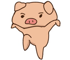 Buji the pig sticker #8815108