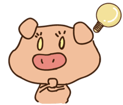 Buji the pig sticker #8815109