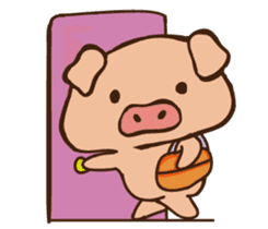 Buji the pig sticker #8815113