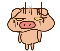 Buji the pig sticker #8815118