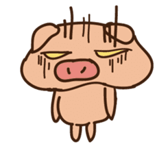 Buji the pig sticker #8815118