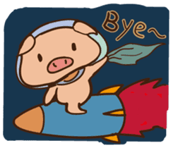 Buji the pig sticker #8815119