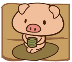 Buji the pig sticker #8815120
