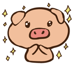 Buji the pig sticker #8815121