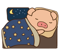 Buji the pig sticker #8815122