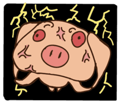 Buji the pig sticker #8815126
