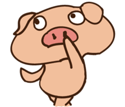 Buji the pig sticker #8815128