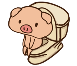 Buji the pig sticker #8815133