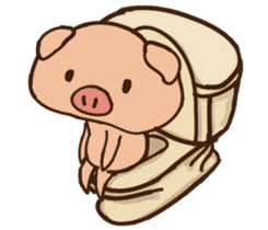 Buji the pig sticker #8815133