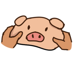 Buji the pig sticker #8815137