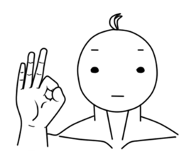 Little white sticker #8815197