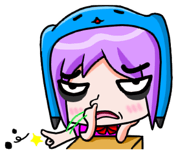 White robes cat sticker #8815220