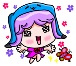 White robes cat sticker #8815222