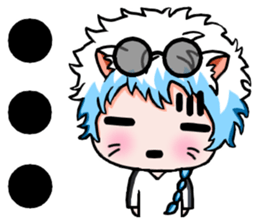 White robes cat sticker #8815225