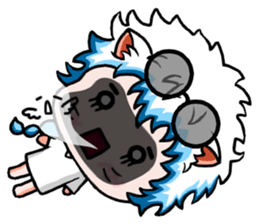 White robes cat sticker #8815242