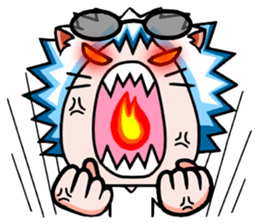 White robes cat sticker #8815246