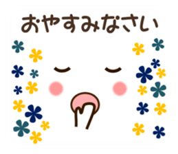 Face and message and flowers (emoticons) sticker #8816141