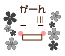 Face and message and flowers (emoticons) sticker #8816158