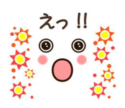 Face and message and flowers (emoticons) sticker #8816167