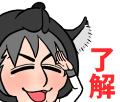 Wolf person story.winter sticker #8816192