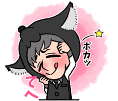 Wolf person story.winter sticker #8816193