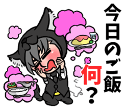 Wolf person story.winter sticker #8816199