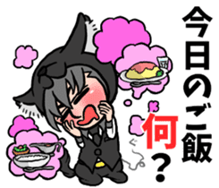 Wolf person story.winter sticker #8816199