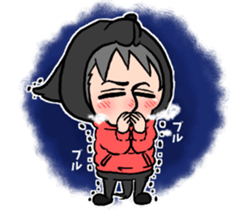 Wolf person story.winter sticker #8816204