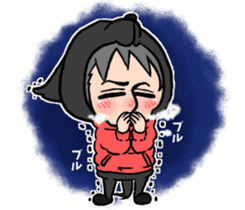 Wolf person story.winter sticker #8816204