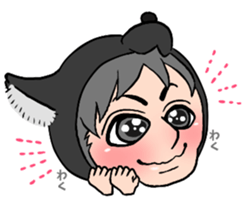 Wolf person story.winter sticker #8816208