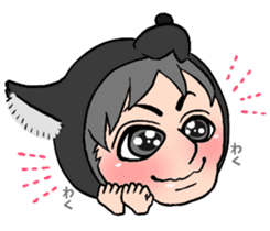 Wolf person story.winter sticker #8816208