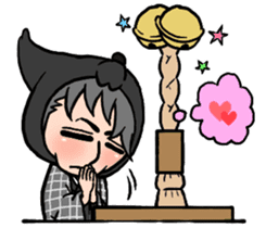 Wolf person story.winter sticker #8816215