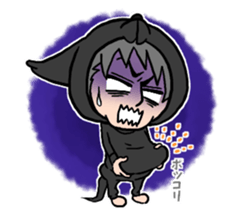 Wolf person story.winter sticker #8816216