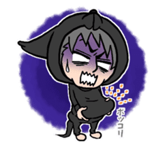 Wolf person story.winter sticker #8816216