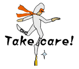 White ninja style sticker #8816283