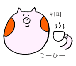 BUTAHOHO -Japanese & Korean- sticker #8816940