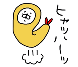 Seal and fried shrimp sticker #8817508