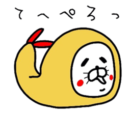 Seal and fried shrimp sticker #8817532